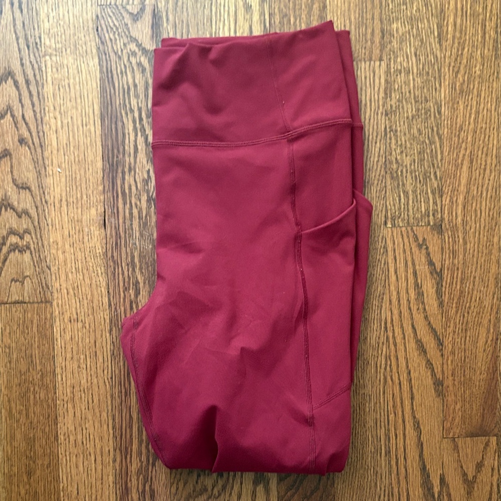 Fabletics Burgundy Leggings